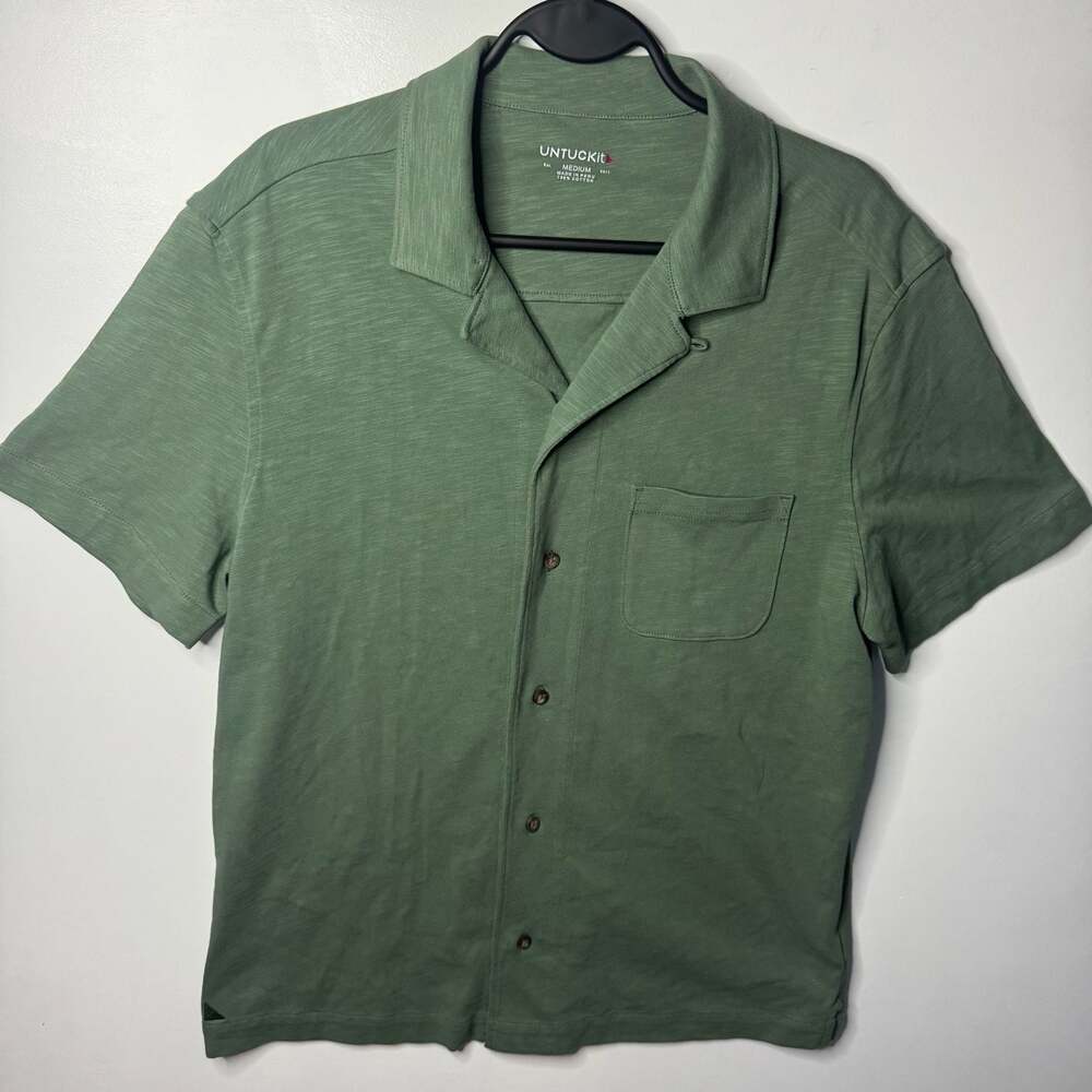 UNTUCKit Sapori Camp Collar Short Sleeve Button-Up Shirt
